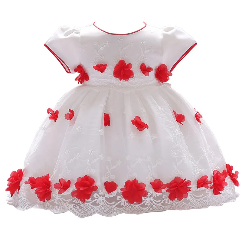 Baby Girl Dress Winter Tutu Dresses For Newborn Baby Wedding Christening Party Wear Toddler Girl 1 Year Birthday Frocks Baptism