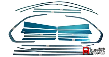 

For BMW X5 E70 2009 2010 2011 2012 2013 Stainless Exterior Window Sill Lid Trim + Centra Pillar Trims Accessaories 20pcs