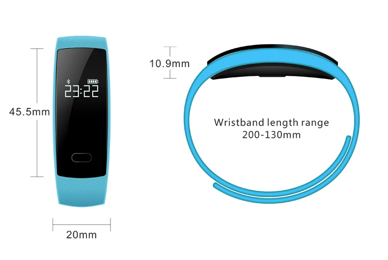 2018 Newest QS80 Smart Band Wristband 0.42\'\' OLED Heart Rate Monitor Alarm Clock Watch Blood Pressure Pedometer Fitness Tracker (17)