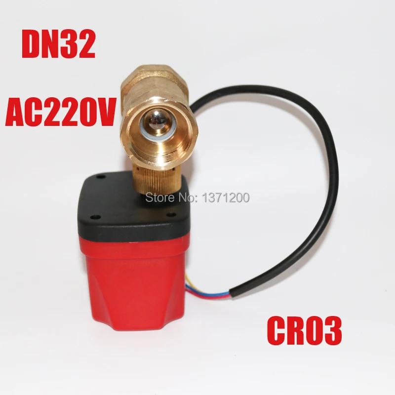 CWX-50K DN32 G1 1/" AC220V CR03 3 Провода Быстрая установка моторизованный шаровой клапан для вентиляции и кондиционирования/вентиляторный доводчик с водяным охлаждением, 2 way Электрический шаровой кран