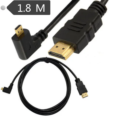 1 8 м 6 футов HDMI 4 штекер к Micro прямоугольный кабель адаптер HDTV | Компьютеры и офис