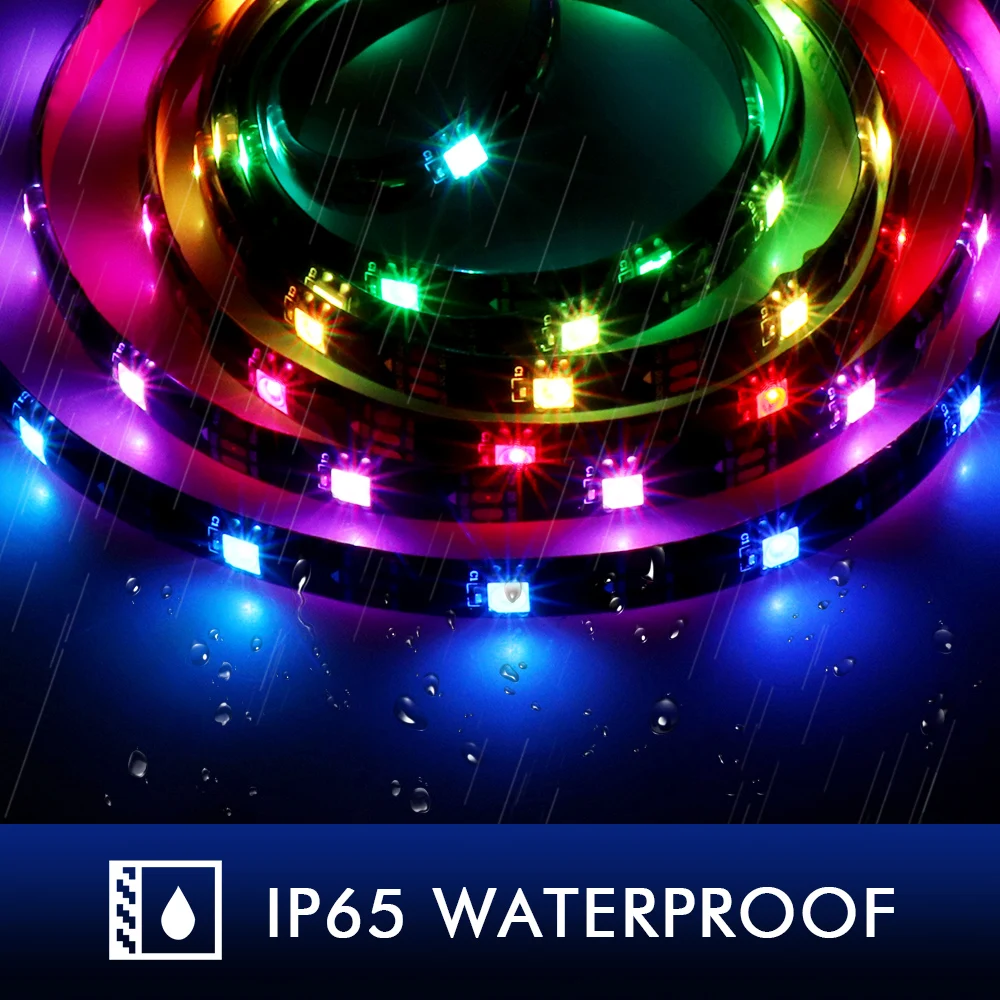 40 см Адресуемая WS2812b цифровая светодиодная лента Радуга RGB LED освещение комплект