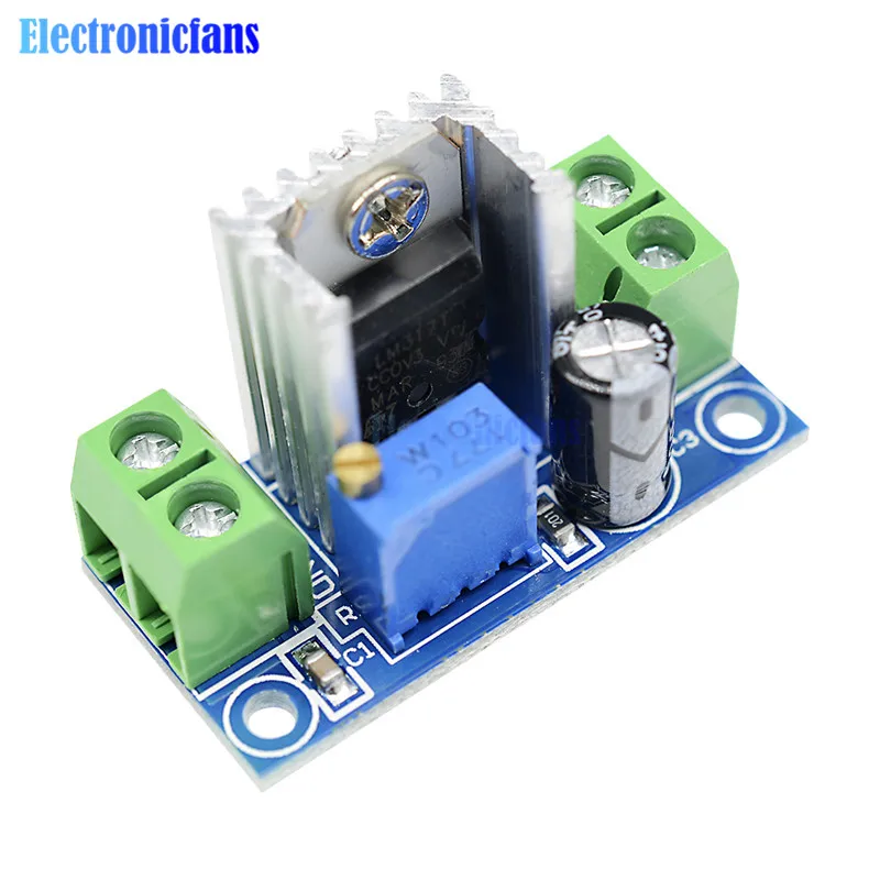 

LM317 Adjustable Voltage Linear Regulator Power Supply LM317 DC-DC 4.2-40V To 1.2-37V Step Down Buck Converter Board Module