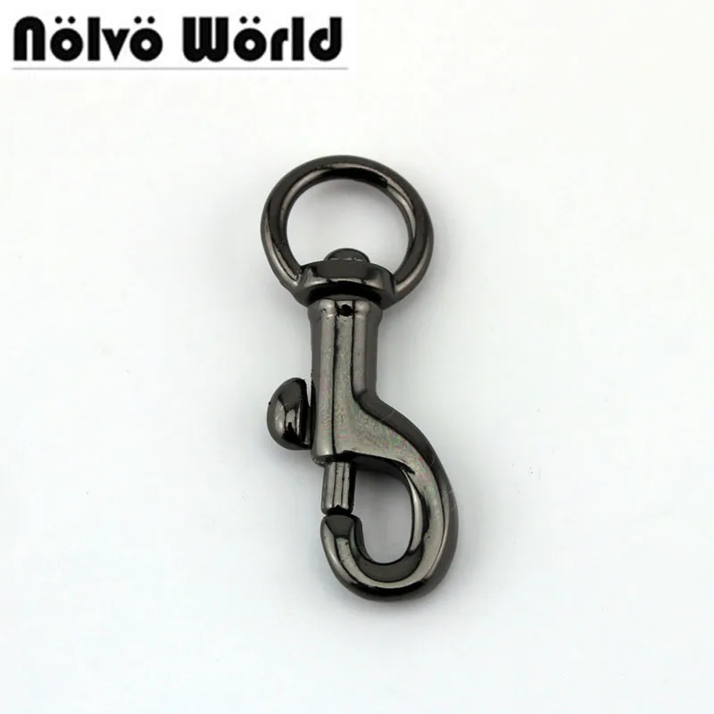 

50pcs 4 colors 11mm trigger snap hook gun swivel clasp small hooks hardware accessory for DIY bags