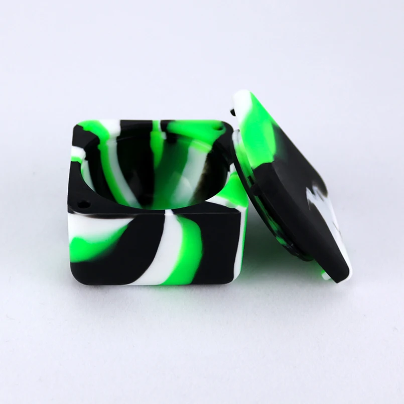 37 ملليلتر Bho سيليكون التركيز النفط جرار الحاويات و غير عصا Dab الشمع جرة ل البوتان بقعة النفط في مربع Recipiente دي Silicona