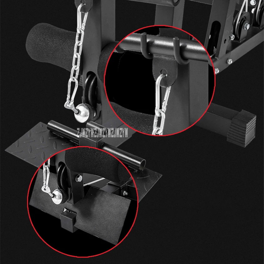 0601A большой комбинированный тренажер, интегрированное фитнес-оборудование, комплексная Силовая Тренировка мышц, подтягивающий мешок с песком, скамья для сидения