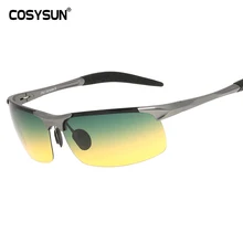 Поляризационные солнцезащитные очки с функцией ночного и дневного видения HD для вождения, мужские очки для вождения, антибликовые очки из алюминиево-магниевого сплава 817