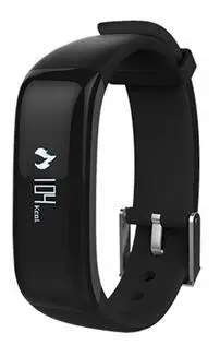 P1 Bluetooth умные часы кровяное Давление монитор сердечного ритма Водонепроницаемый IP67 умный Браслет(со встроенным блютус) пригодный для OLED - Цвет: Black