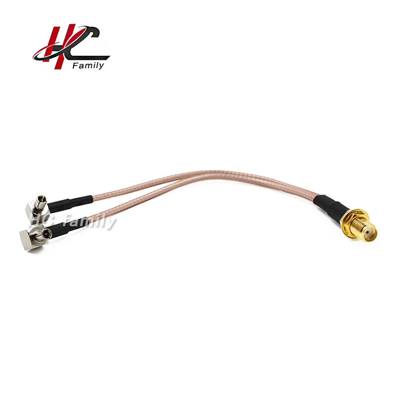 Антенна 3G/4G 15 см 0 5 футов разъем SMA типа Мама к TS9 сплиттер комбайнер RF коаксиальный
