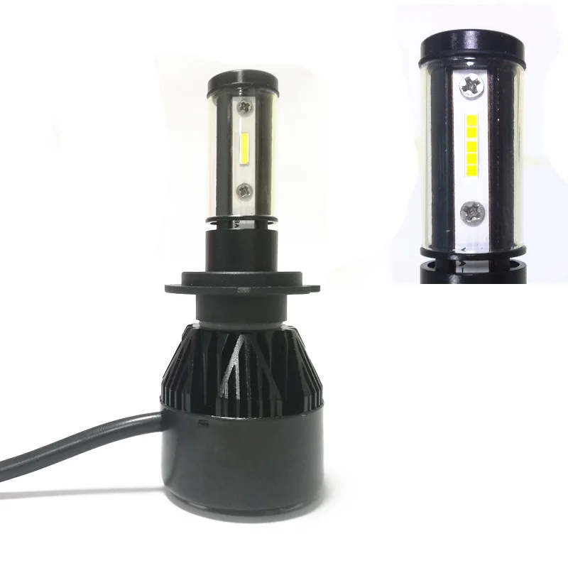 

1set LED Lights H4 LED Headlight Bulbs Conversion Kit, 8000Lumen 6500K 4-Sides LED Ultra Bright COB Chip Waterproof LED Headlamp