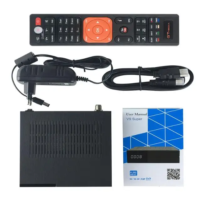 10 шт./лот GTMEDIA V9 супер спутниковый ТВ приемник DVB S2 Поддержка Встроенный Wi Fi
