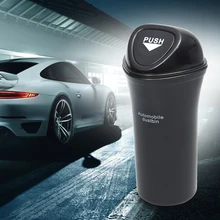 Портативный Мини Автомобильный умная мусорная корзина Автомобильная корзина для мусора, автомобильный Органайзер герметичные автомобиля мусорное ведро(черный) A30
