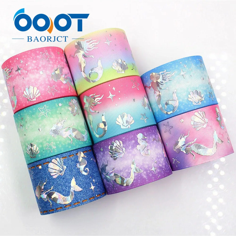 OOOT BAORJCT G-18609-445 38 мм 10 ярдов Лазерная Серебряная мультяшная любовь печатная