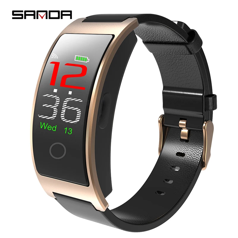 New Sanda Smart Men's Bracelet Watches Touch Sleep Monitoring Health Sports Men Watch Bluetooth Pedometer Erkek Kol Saati