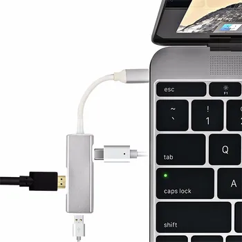 

Ouhaobin Hub Type-C HDMI Adapter Card Mini Hub Type-C OTG Charging Power Delivery HDMI 4K Adapter Card Drop Shipping 418#2