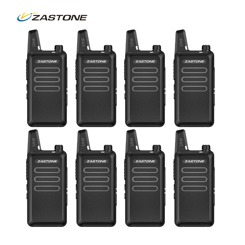 8 шт. Zastone ZT-X6 ультра-тонкий Мини Walkie Talkie 5 Вт UHF 400-470 мГц 16CH два- способ радио КВ трансивер Портативный Communicator