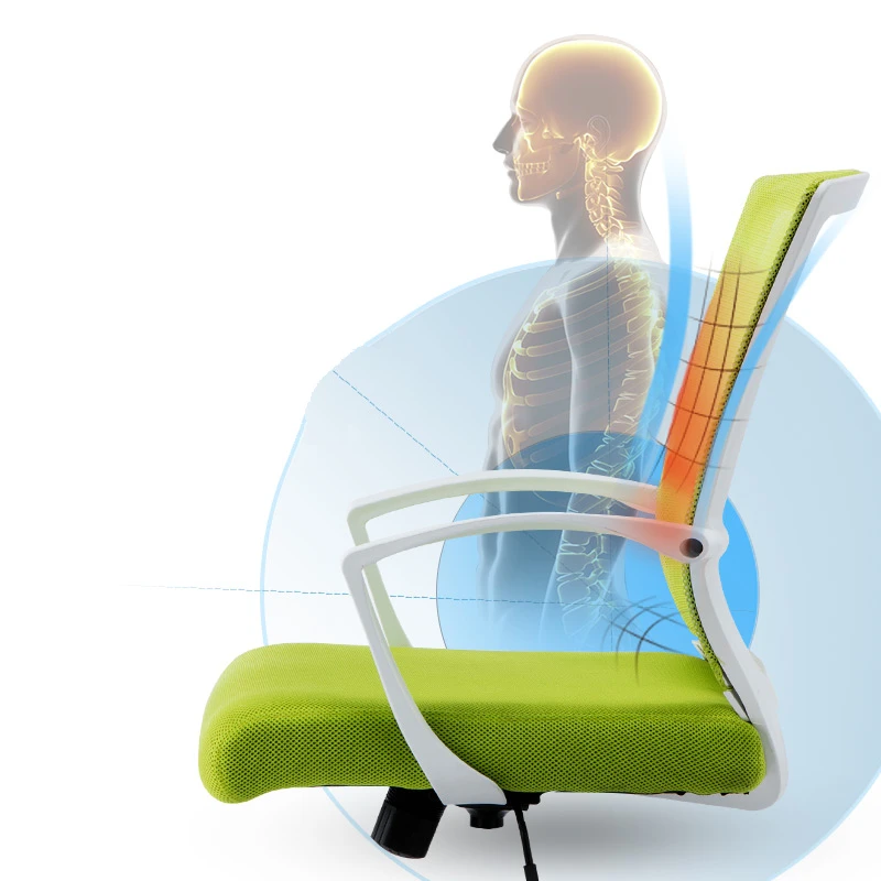 Simple Modern Portable Household Office Chair Breathable Mesh Cloth Leisure Computer Gaming Chair M
