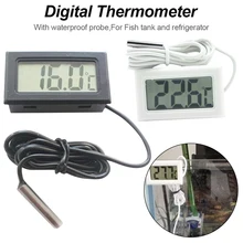 Mini Digital Thermometer LCD Display -50 to 110 Meter Fridge Aquarium 1M 2M Probe Temperature Meter Mini Digital Thermometer LCD Display -50 to 110 Meter Fridge Aquarium 1M 2M Probe Temperature Meter