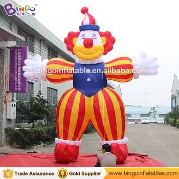 

2018 New Design 5M high giant inflatable clown for circus promotional cartoon type toy clown replicas for event amusement park