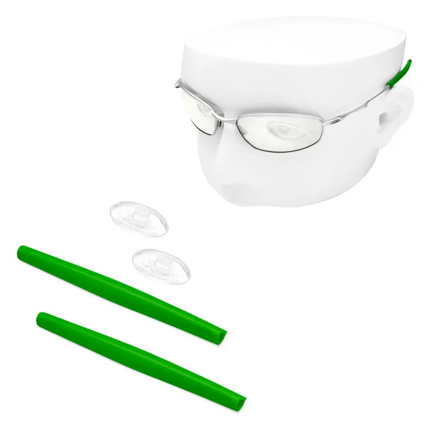DarkGreen Rubber Kit OOWLIT резиновые наборы носоупоры и ушные вкладыши для солнцезащитных очков Whisker - Цвет линз: DarkGreen Rubber Kit