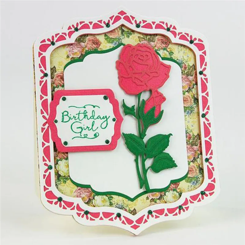 

YaMinSanNiO Metal Dies for Card Making Flower Dies Metal Cutting Dies New 2019 Rose Dies Scrapbooking Stitch Craft Dies