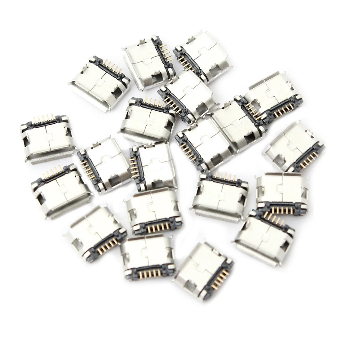 60 шт. микро-Тип USB B Женский 5 Булавки smt Размещение SMD DIP разъем