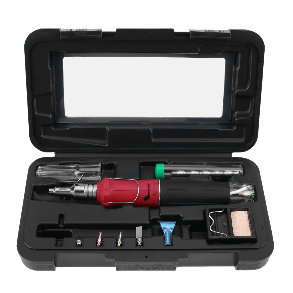 

Self-Ignition HS-1115K 10 in 1 Gas Soldering Iron Cordless Welding Torch Kit Tool Top Quality Ignition Butane Gas Soldering Iron