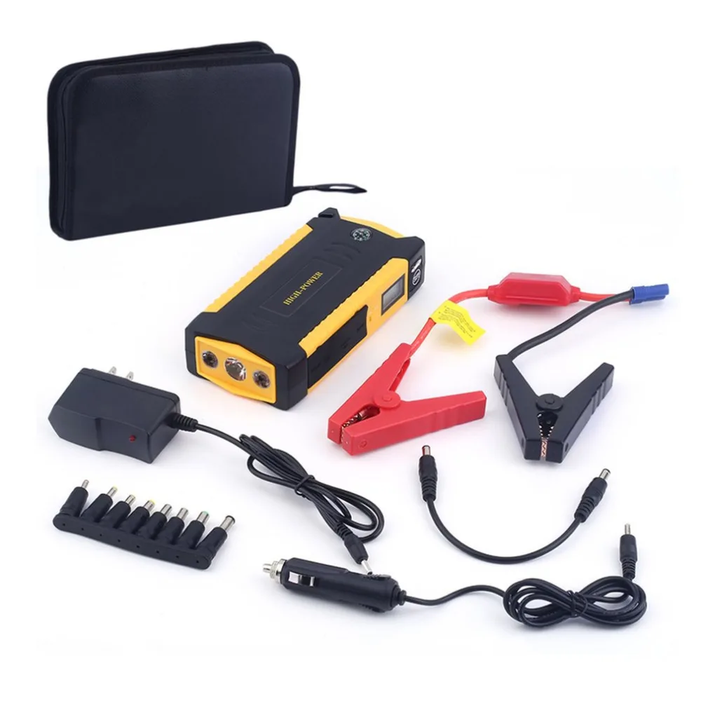 

Portable 4USB jump staeter Port LCD Display Car Vehicle Auto Jump Starter Emergency Charger Booster Power Bank Battery Charger