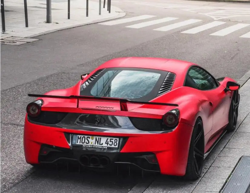 

Carbon Fiber CAR REAR WING TRUNK LIP SPOILER FOR Ferrari 458 2011 2012 2013 2014 2015 GT STYLE FAST BY EMS