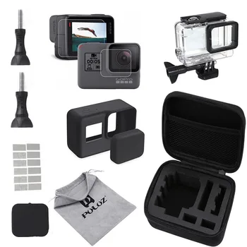 

For Gopro Accessories Set for gopro hero 7 black 6 5 Waterproof Case Screen Protector Silicone Cover Storage Box Accessories kit