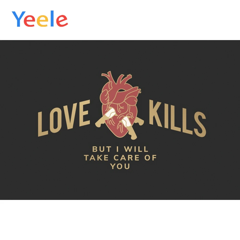

Yeele Love Kills But I Will Take Care Of You Scene Baby Background Photography Child Photographic Backdrop Wall For Photo Studio