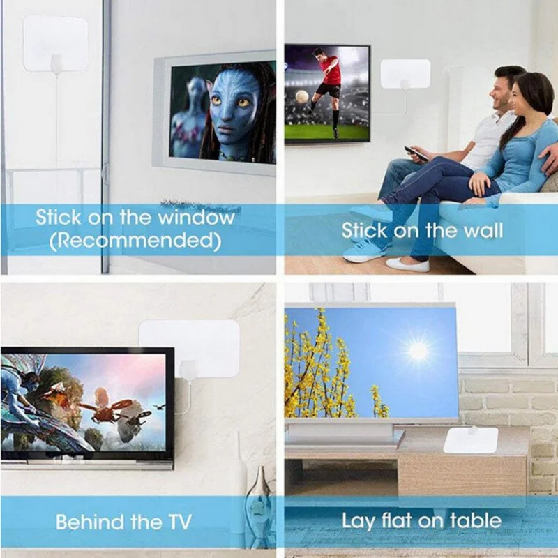 50 миля диапазонная антенна ТВ цифровая HD Skywire внутренняя цифровая антенна для HD tv 4 K антенна цифровой Внутренний, HDTV 1080 P