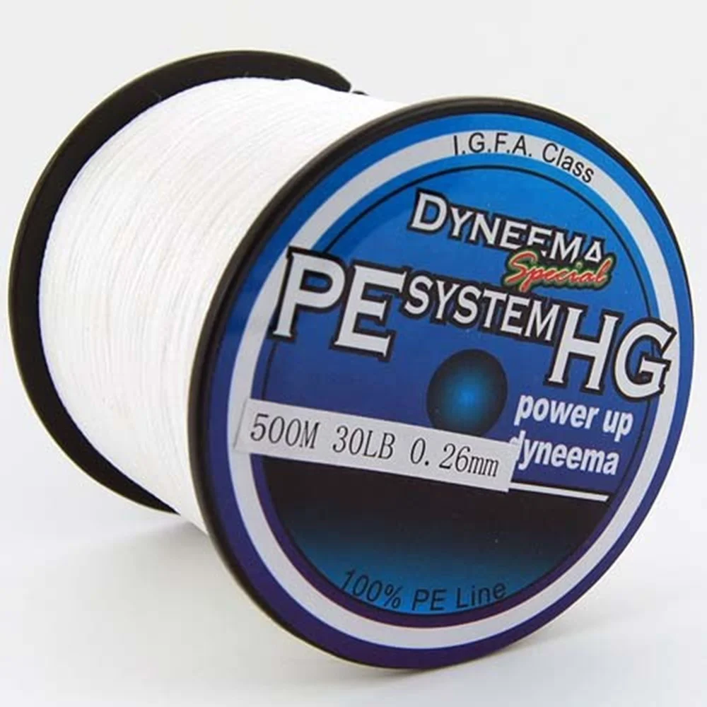 Free shipping Japanese 500m 30LB White Multifilament PE Braided Fishing