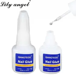 Lily Angel 1 pc 10g ногтей Клей Маникюр Клей для украшения кончиков ногтей Стикеры блестящий, УФ, акриловый украшения из страз инструменты