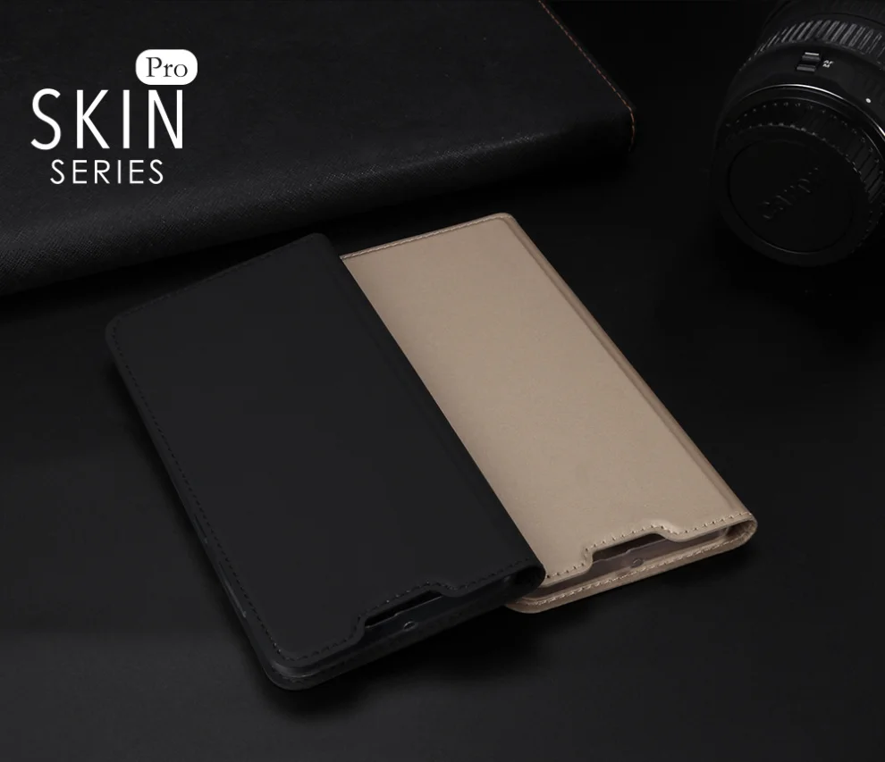 Original DUX DUCIS PU Leather Case For Samsung Galaxy A60 Coque Luxury Thin Flip Wallet Stand Cover For Samsung A60 Phone Cases