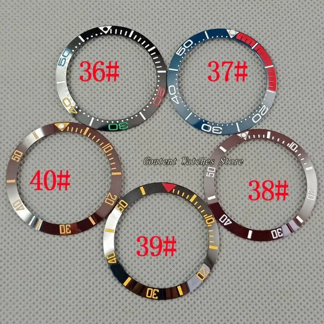 

38mm Ceramic Bezel Insert Kit Automatic Men's Watch Case Wristwatch Part