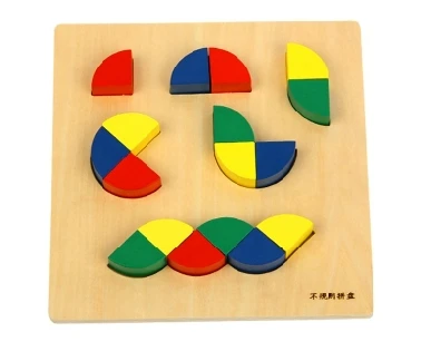 Free Shipping! Montessori Toys Baby Wooden Blocks Educational Learning Toys Bright Color Building Blocks baby-building-toys