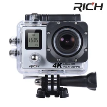 10 шт./лот 4K Wifi Экшн-камера SJ8000R 4 K/30fps 1080 P/60fps 720 P/120fps 2," 170D шлем мини-камера водонепроницаемая камера