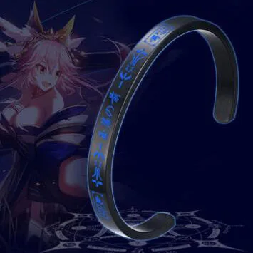 Аниме Fate браслет Alter Jeanne d'Arc Мститель браслет Косплей Jerwelry открытый дизайн Титановый стальной браслет для женщин и мужчин - Окраска металла: F