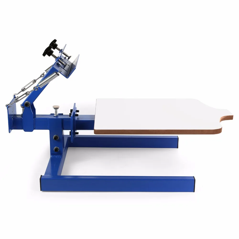 

Fantastic Silk Screen Printing Machine one color one station with Screen clamp can be moved up and down