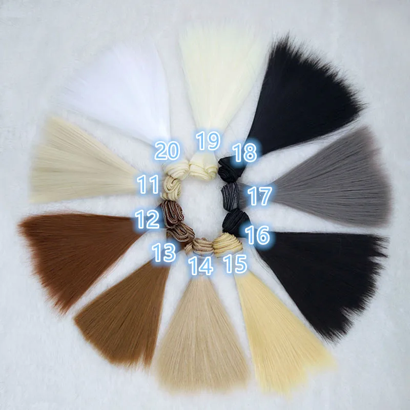 

15cm 25cm 30cm 35cm 50cm straight hair wigs for BJD SD Blyth dolls doll Wigs High-temperature fiber hairpieces BJD wigs