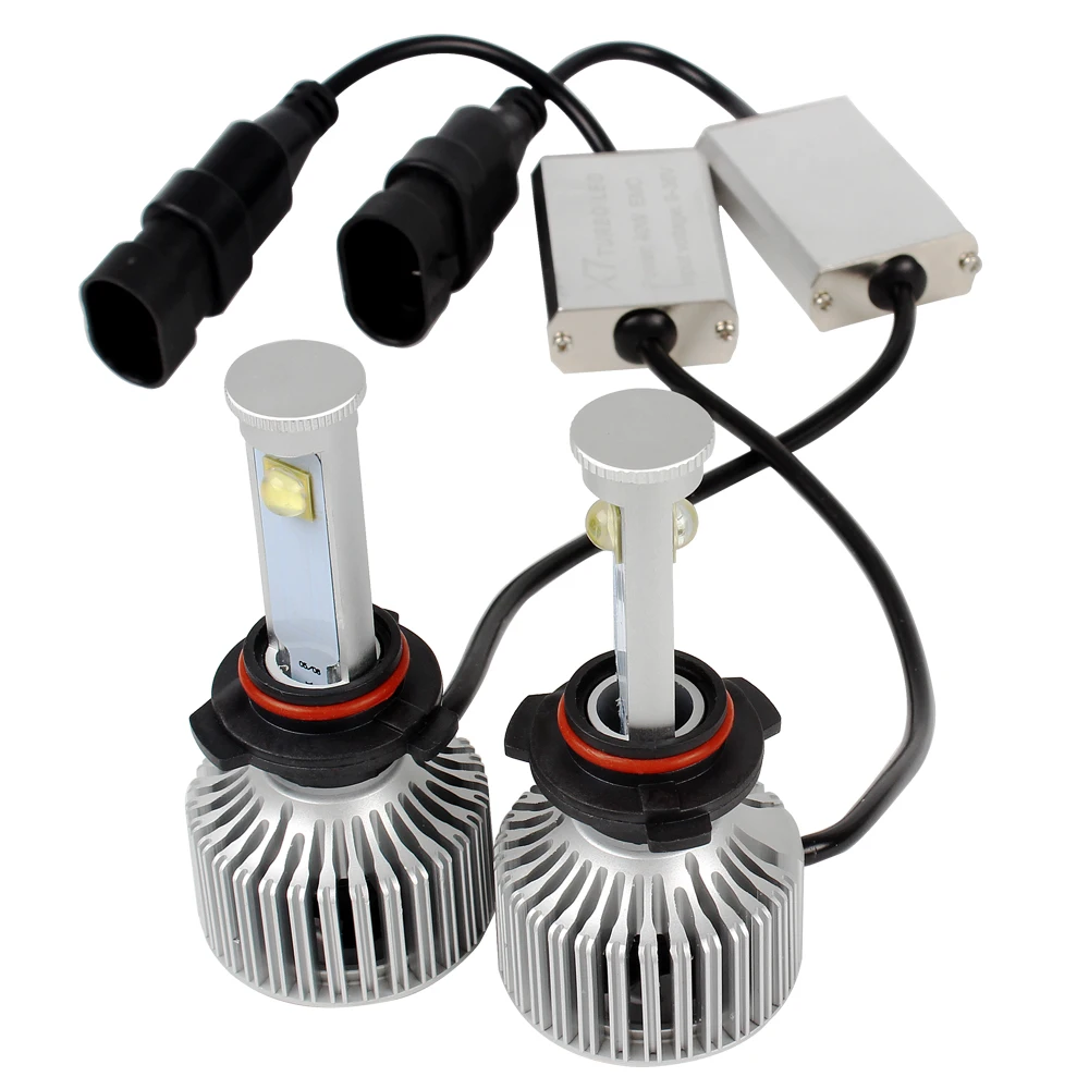 

2pcs Waterproof 6000K 3600LM All-in-one Version of X7 9006 LED Car Headlights Automobiles LED Headlamps Light Source Car Styling