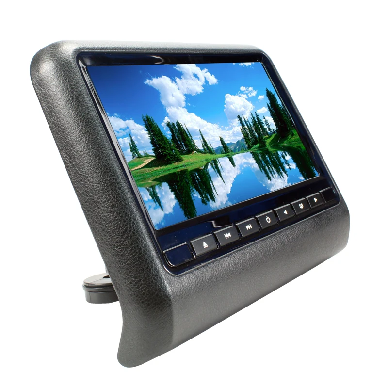 

9 inch TFT LED Screen Headrest monitor Car DVD Player & Game DVD USB SD IR Transmitter Portable Headrest Monitor SH9808DVD