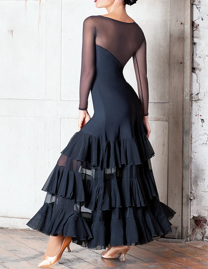 Spanish Flamenco Costume Dress | Dress Dance Spanish Flamenco - Ballroom  Dress Women - Aliexpress