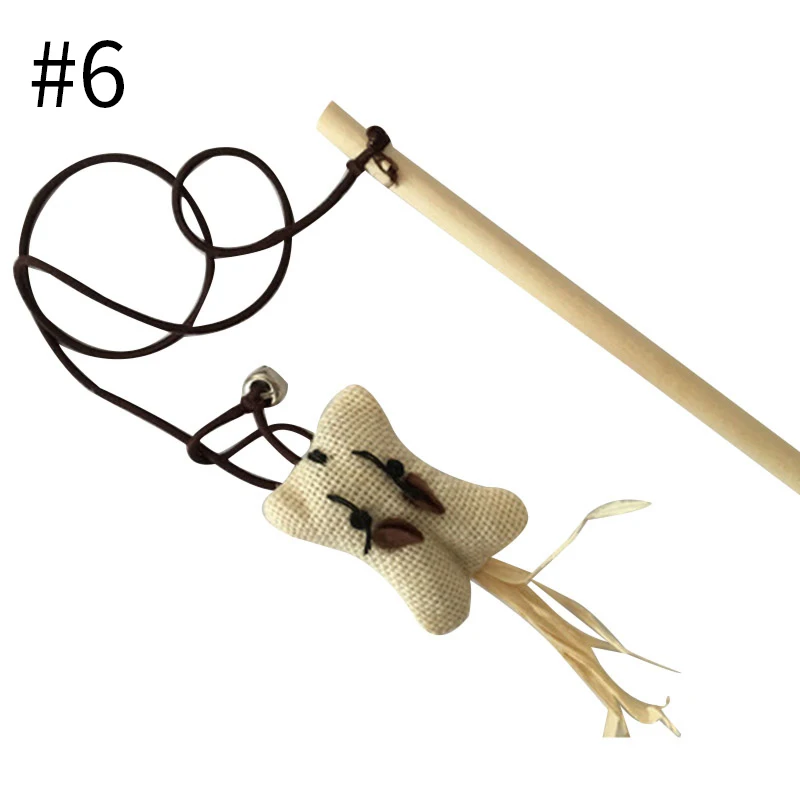 Кошачьи игрушки мышь в форме Tease Cat Stick палочка котенок Интерактивная палочка кошки игрушки мульти формы деревянные палочки товары для домашних животных
