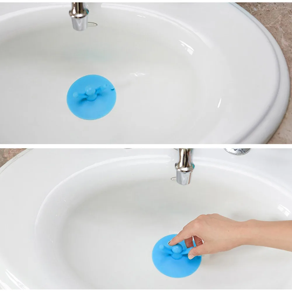 Home Kitchen Washroom Bathroom Shower Waterproof Silicone Sink Plug