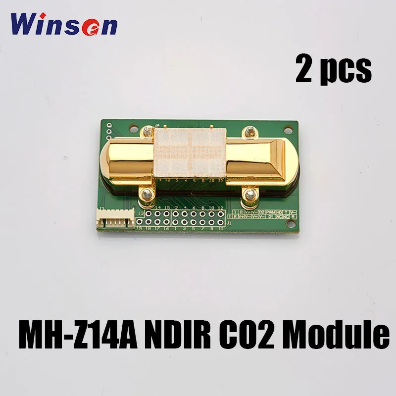 

2PCS Winsen MH-Z14A NDIR Infrared Gas Module NDIR CO2 SENSOR Carbon Dioxide Sensor Module, UART, Analog Voltage Signal