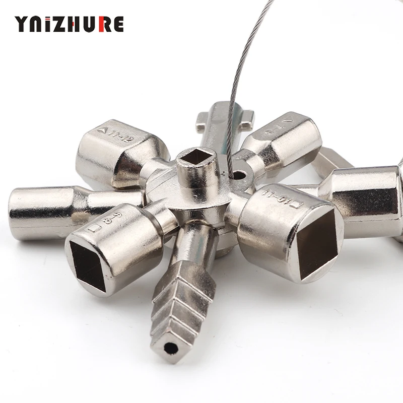 

Universal Cabinet Cross Key Triangle 10 In 1 Quick Snap Grip Wrench Cross Switch Key Wrench Alloy