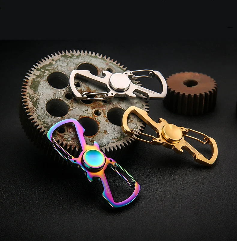10pcs/lot hand spinner keychain key ring bottle opener finger spinner ...