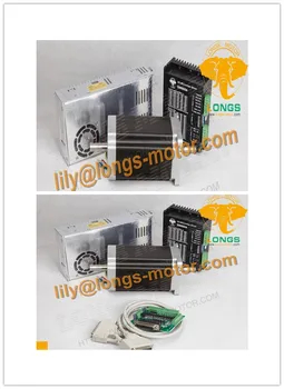 

EU ship 2Axis Nema 34 Stepper Motor 1232OZ-IN 5.6A 4WIRES 34HS1456 Driver DM860A controller 256Micsteps CNC KITS MILL Router